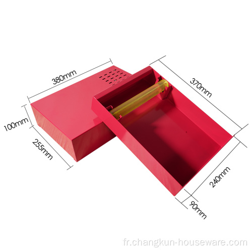 boîte de frappe rectangle de tiroir en acier inoxydable